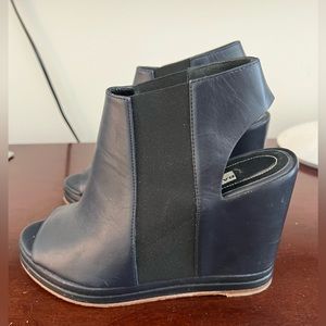 Balenciaga wedges navy size 36